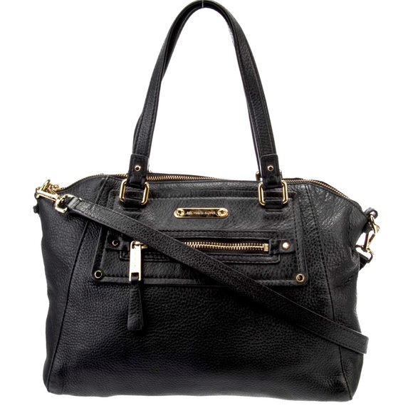 MICHAEL KORS GILMORE EAST WEST SATCHEL/HANDLE BAG PEBBLE LEATHER EXCELLE…